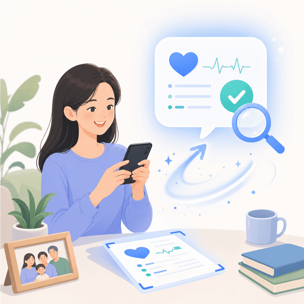 报告解读场景插画